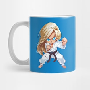 Karate Chibi Girl Mug